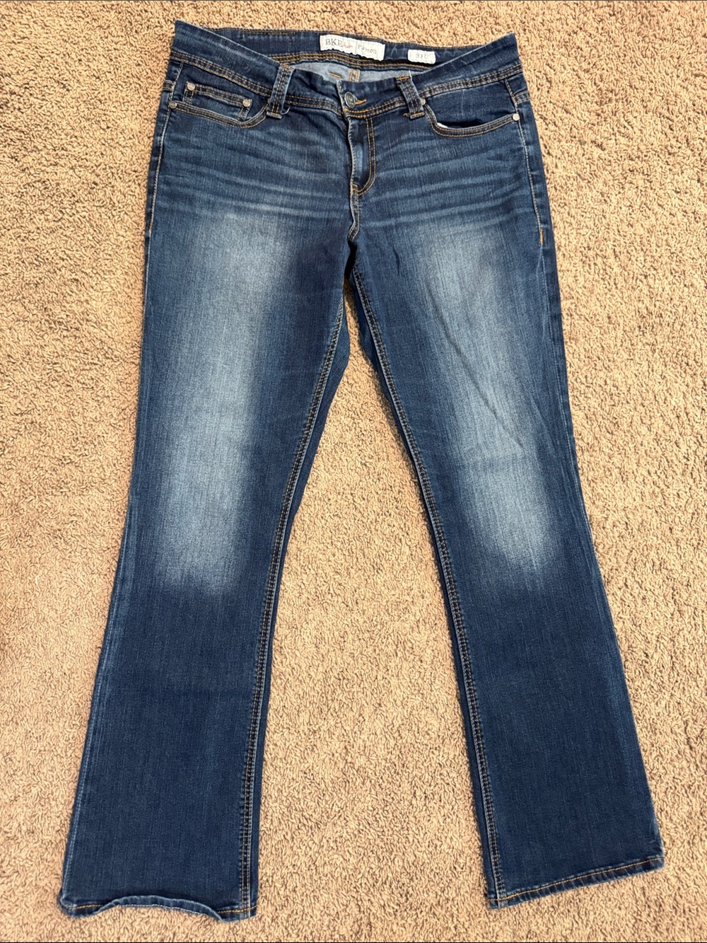 BKE Women's Blue Boot Cut Jeans Payton 33L